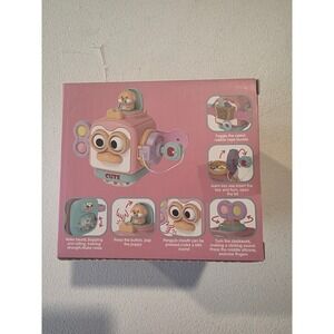 Busy Toys Penguin Activity Cube Toddler Sensory Toy 12M+ Pink BY234 New